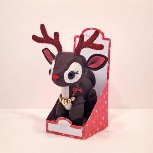 Reindeer & Gift Box - PDF Pattern D..